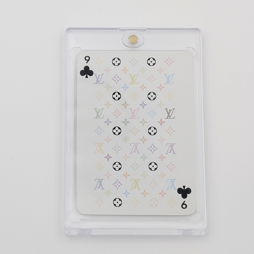 Louis Vuitton LV x Takashi Murakami Monogram Playing Card 9 of Clubs in Case